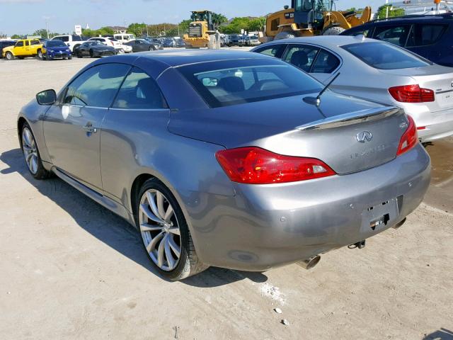 JN1CV6FE0AM354098 - 2010 INFINITI G37 BASE GRAY photo 3