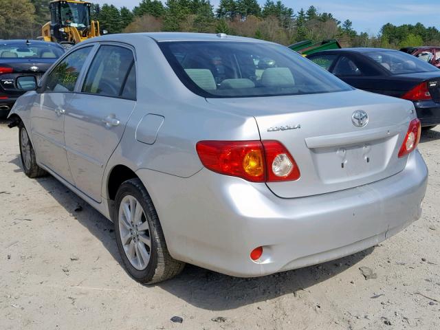 JTDBL40E29J041823 - 2009 TOYOTA COROLLA BA SILVER photo 3