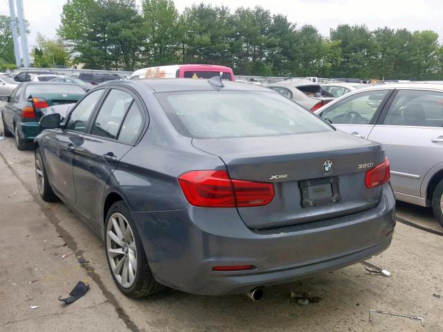 WBA8E5G59JNU46541 - 2018 BMW 320 XI GRAY photo 3