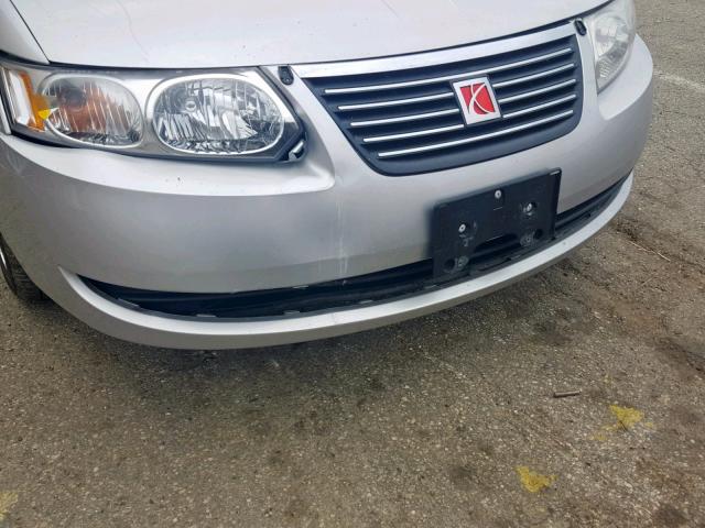 1G8AJ54F75Z169653 - 2005 SATURN ION LEVEL SILVER photo 9