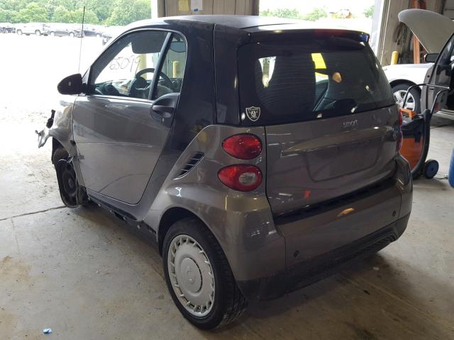 WMEEJ3BA0DK632633 - 2013 SMART FORTWO PUR GRAY photo 3