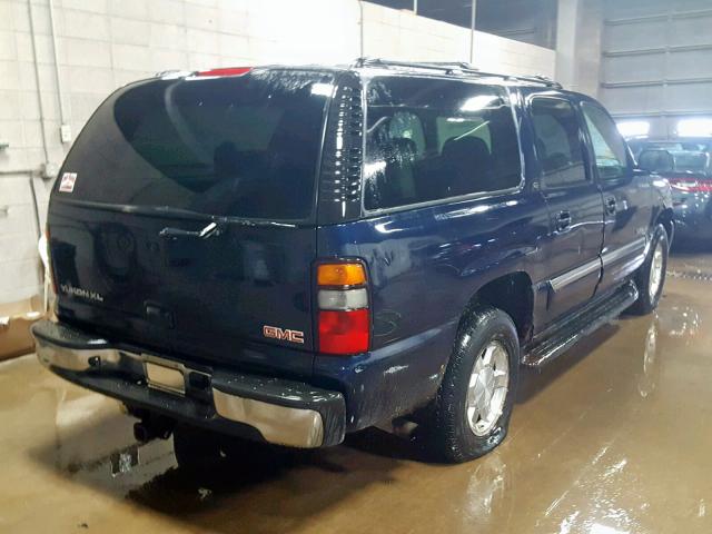 1GKFK16Z44J158135 - 2004 GMC YUKON XL K BLUE photo 4