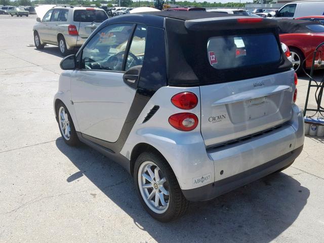 WMEEK31X79K251209 - 2009 SMART FORTWO PAS 银色 照片 3