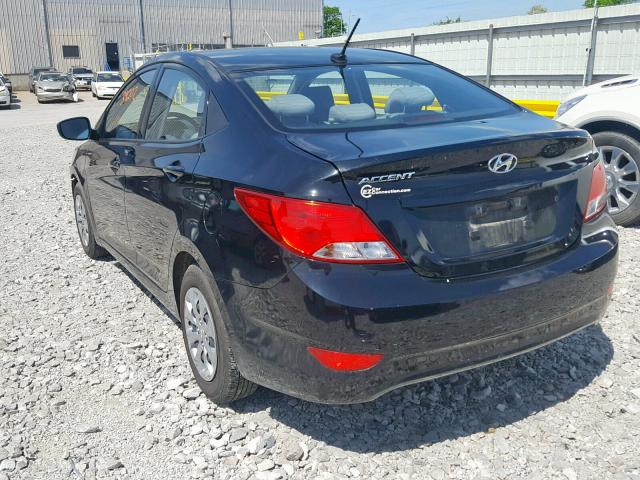 KMHCT4AE0HU358902 - 2017 HYUNDAI ACCENT SE BLACK photo 3