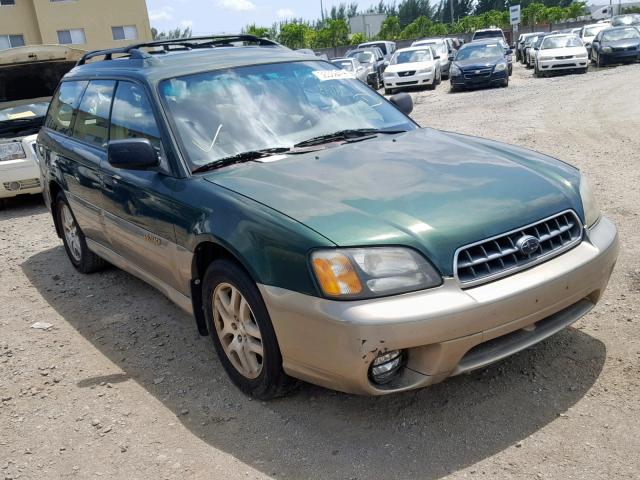 4S3BH675X37621876 - 2003 SUBARU LEGACY OUT GREEN photo 1