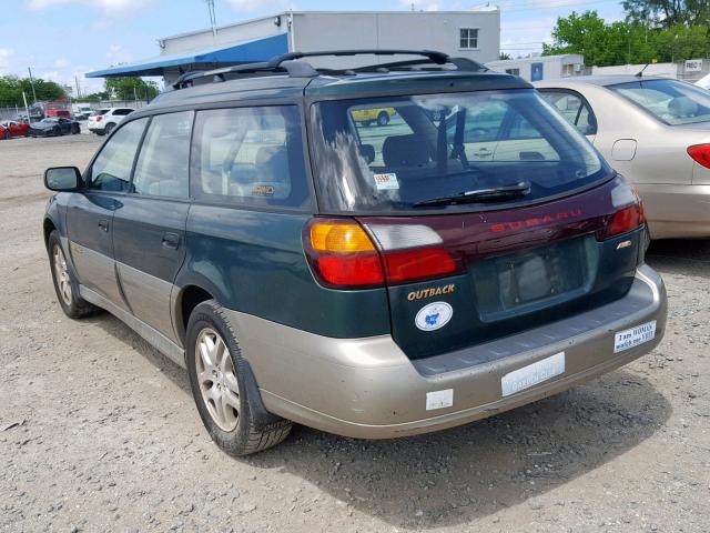 4S3BH675X37621876 - 2003 SUBARU LEGACY OUT GREEN photo 3