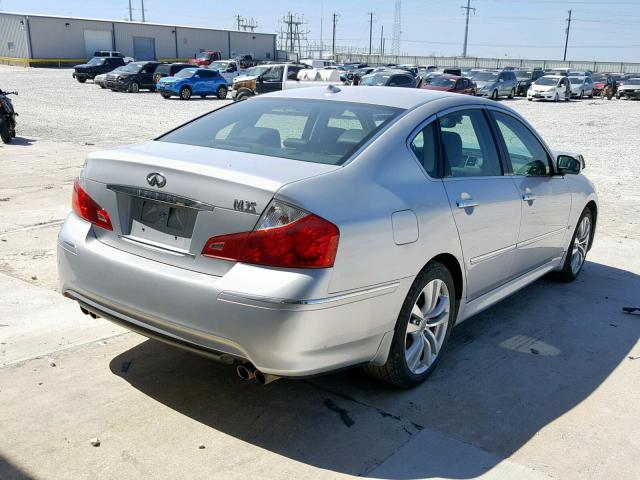 JN1CY0AP2AM911882 - 2010 INFINITI M35 BASE SILVER photo 4