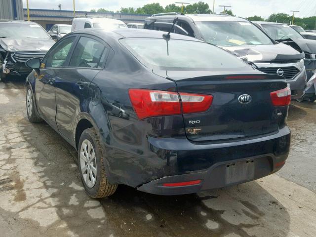 KNADM4A39F6424415 - 2015 KIA RIO LX BLACK photo 3