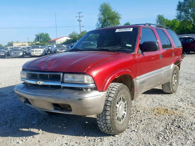 1GKDT13W2Y2140425 - 2000 GMC JIMMY / EN RED photo 2