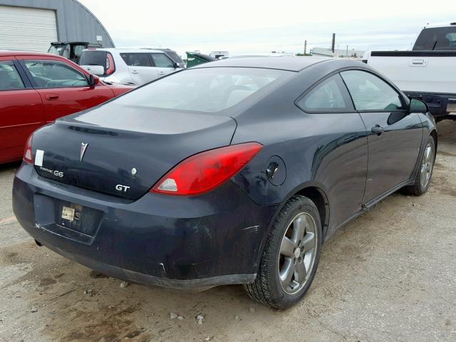 1G2ZH18N274167960 - 2007 PONTIAC G6 GT BLACK photo 4