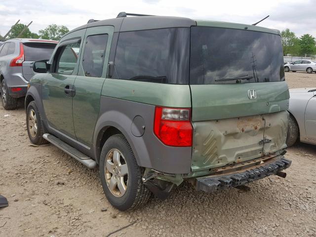 5J6YH28573L028821 - 2003 HONDA ELEMENT EX GREEN photo 3