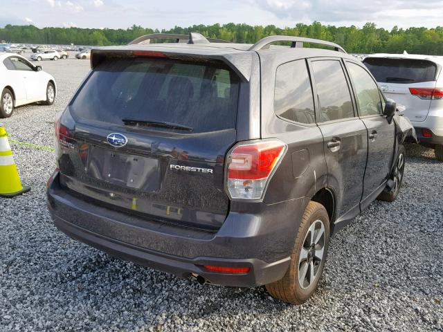 JF2SJAGC2JH473138 - 2018 SUBARU FORESTER 2 CHARCOAL photo 4