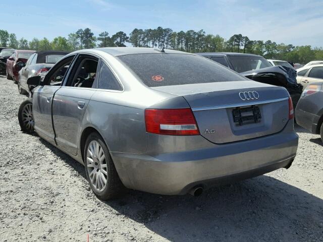 WAUDH74F56N103649 - 2006 AUDI A6 3.2 QUA GRAY photo 3