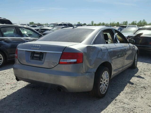 WAUDH74F56N103649 - 2006 AUDI A6 3.2 QUA GRAY photo 4