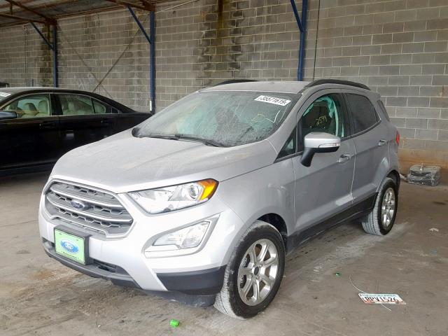 MAJ3P1TE5JC220844 - 2018 FORD ECOSPORT S SILVER photo 2