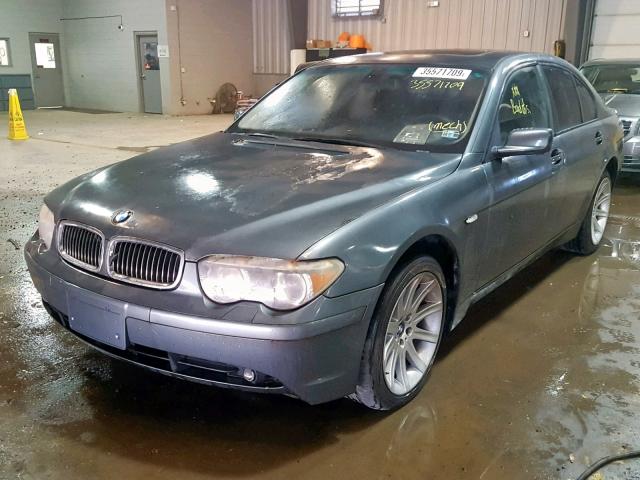 WBAGL63474DP69615 - 2004 BMW 745 I GRAY photo 2