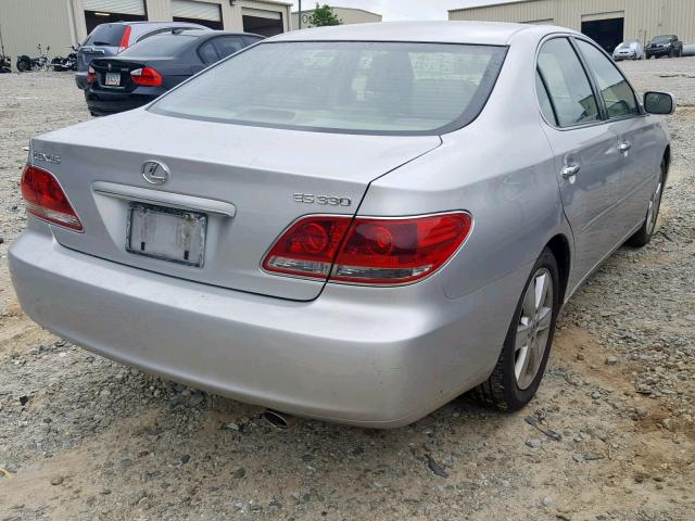 JTHBA30GX65153287 - 2006 LEXUS ES 330 SILVER photo 4