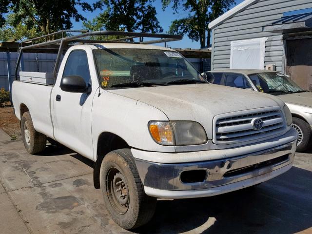 5TBJN3215YS034207 - 2000 TOYOTA TUNDRA WHITE photo 1