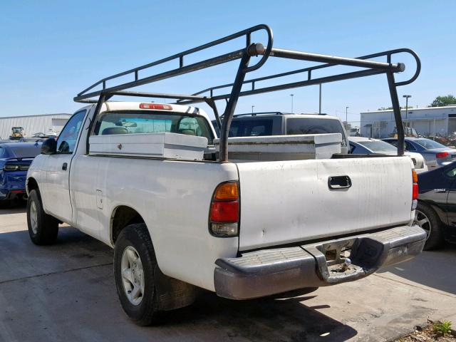 5TBJN3215YS034207 - 2000 TOYOTA TUNDRA WHITE photo 3