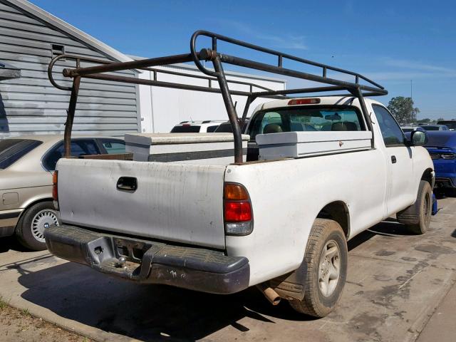 5TBJN3215YS034207 - 2000 TOYOTA TUNDRA WHITE photo 4