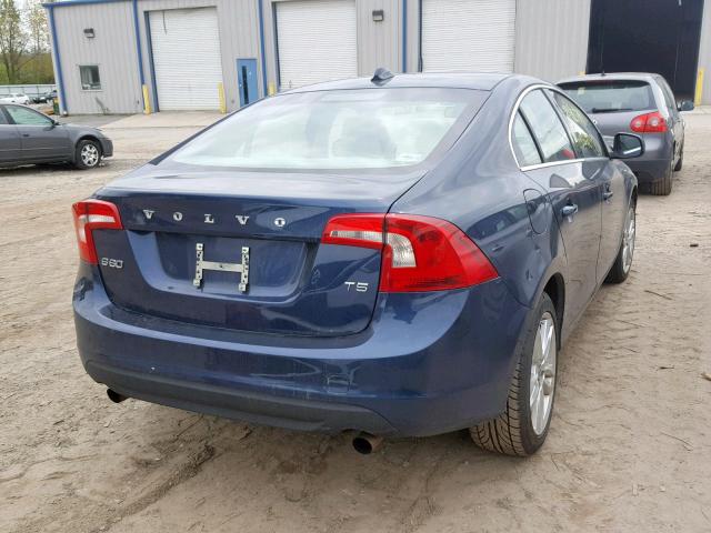 YV1622FS5C2090435 - 2012 VOLVO S60 T5 BLUE photo 4