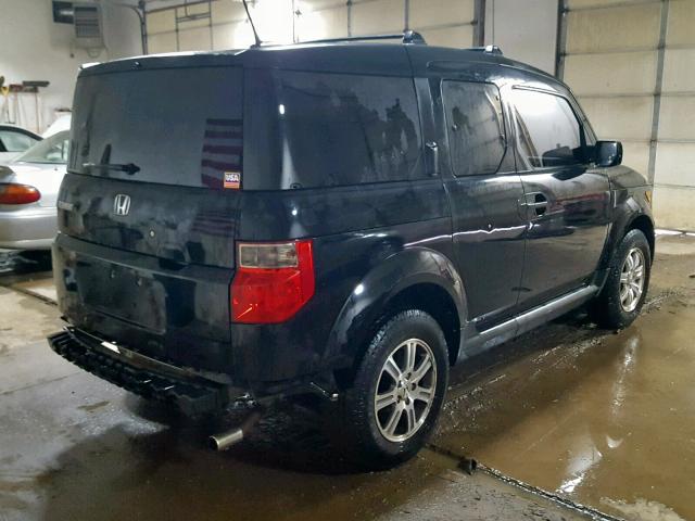 5J6YH28766L017623 - 2006 HONDA ELEMENT EX BLACK photo 4