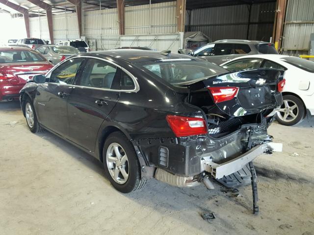 1G1ZB5ST0HF291655 - 2017 CHEVROLET MALIBU LS BLACK photo 3