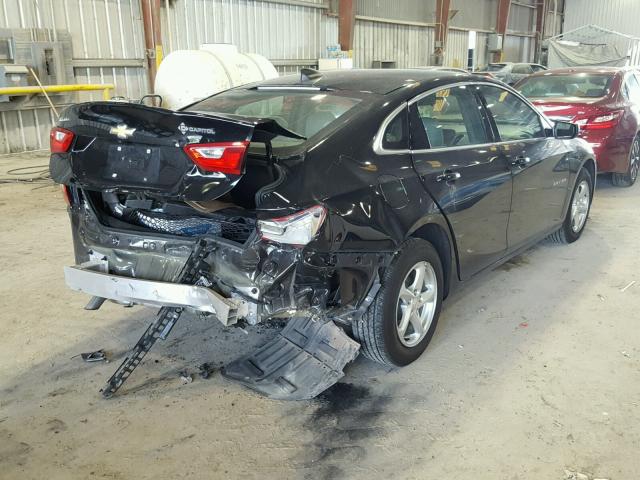 1G1ZB5ST0HF291655 - 2017 CHEVROLET MALIBU LS BLACK photo 4