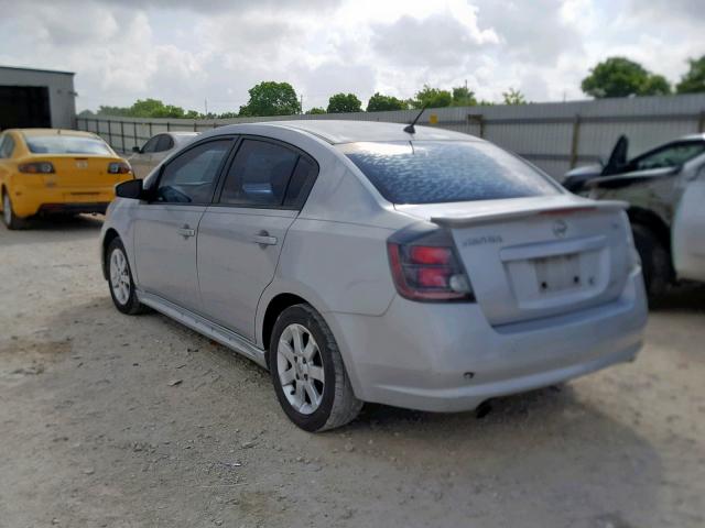 3N1AB6AP3AL718694 - 2010 NISSAN SENTRA 2.0 SILVER photo 3