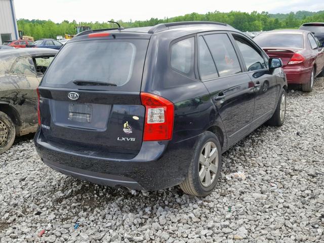 KNAFG526577052808 - 2007 KIA RONDO LX BLACK photo 4