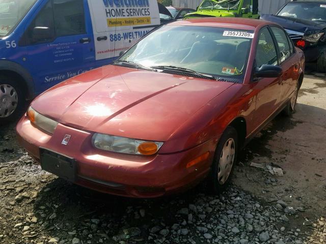 1G8ZH5286YZ142144 - 2000 SATURN SL1 BURGUNDY photo 2