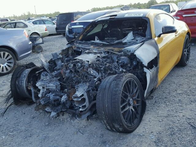 WDDYJ7JA2GA008353 - 2016 MERCEDES-BENZ AMG GT S YELLOW photo 2