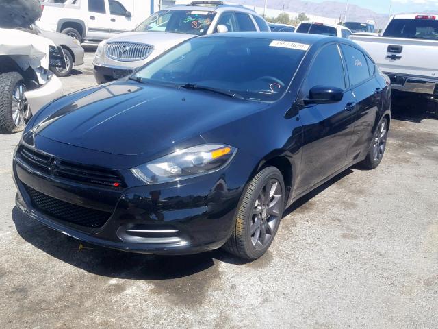 1C3CDFAA5GD533562 - 2016 DODGE DART SE BLACK photo 2