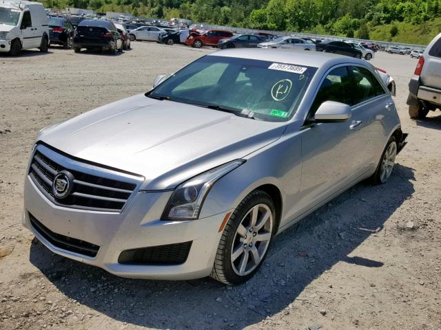 1G6AG5RX0D0153001 - 2013 CADILLAC ATS SILVER photo 2