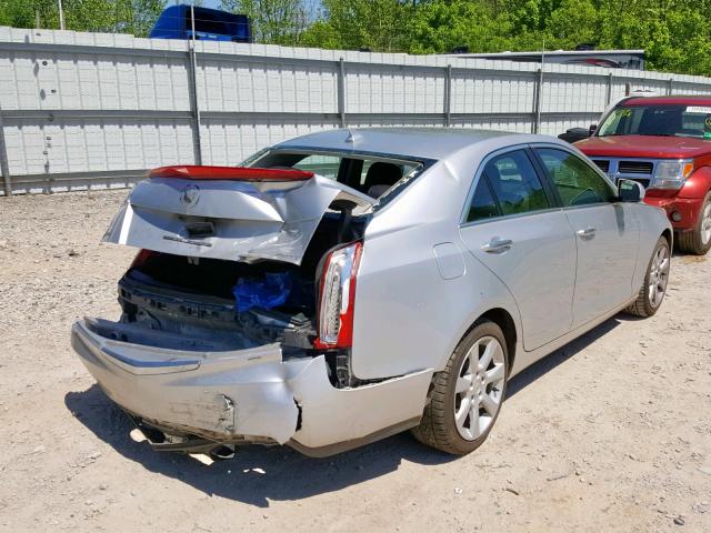 1G6AG5RX0D0153001 - 2013 CADILLAC ATS SILVER photo 4