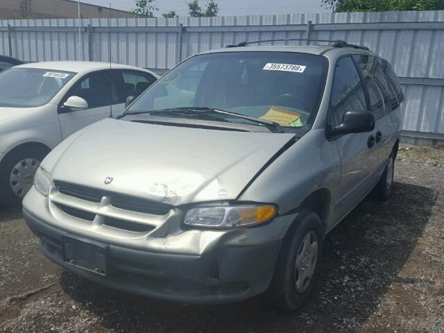 2B4GP2533YR831418 - 2000 DODGE CARAVAN BEIGE photo 2