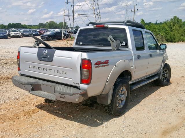 1N6ED27Y32C358340 - 2002 NISSAN FRONTIER C SILVER photo 4