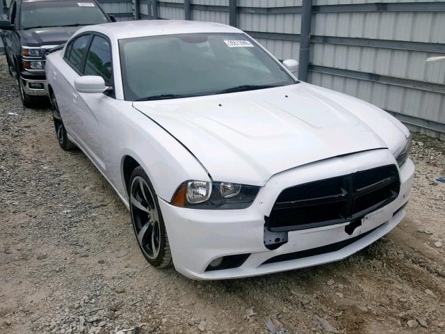 2C3CDXHG3EH370491 - 2014 DODGE CHARGER SX WHITE photo 1