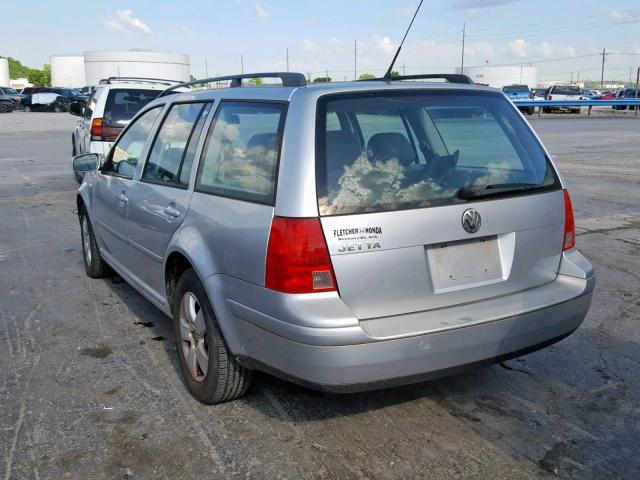 WVWSK61J13W386409 - 2003 VOLKSWAGEN JETTA GLS SILVER photo 3