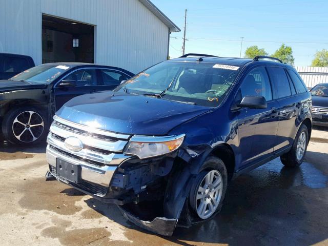 2FMDK3GC2CBA63032 - 2012 FORD EDGE SE BLUE photo 2