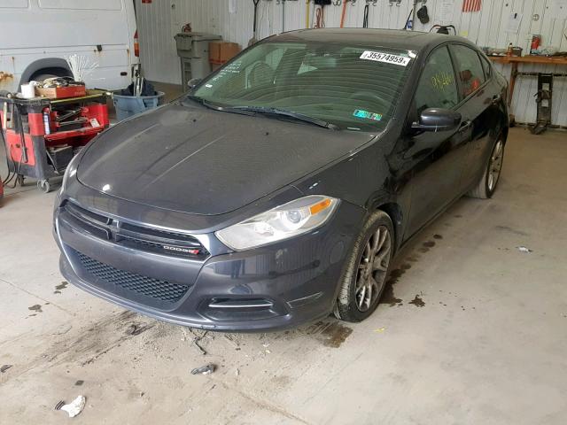 1C3CDFBA8DD143517 - 2013 DODGE DART SXT BLUE photo 2