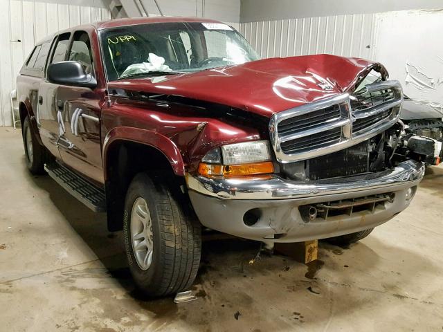 1B7HG2AN61S274717 - 2001 DODGE DAKOTA QUA BURGUNDY photo 1