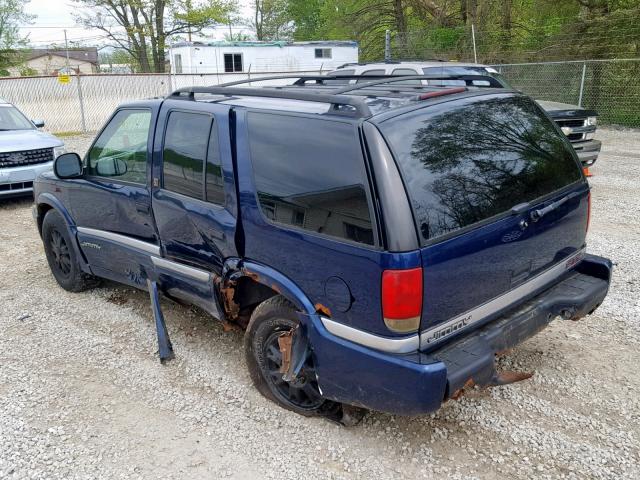 1GKDT13WXW2566862 - 1998 GMC JIMMY BLUE photo 3