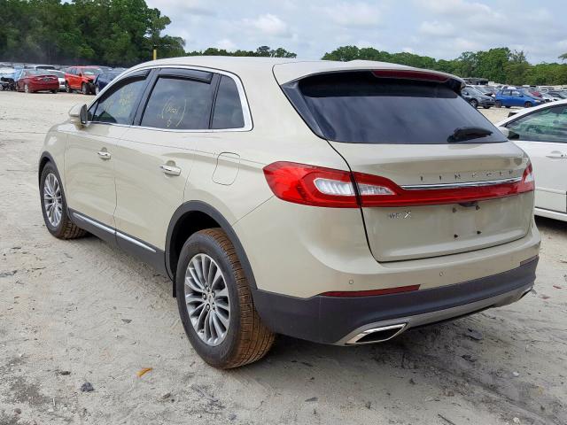 2LMTJ6KR7GBL70489 - 2016 LINCOLN MKX SELECT  photo 3