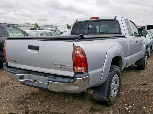 5TETU62N46Z224703 - 2006 TOYOTA TACOMA PRE SILVER photo 4