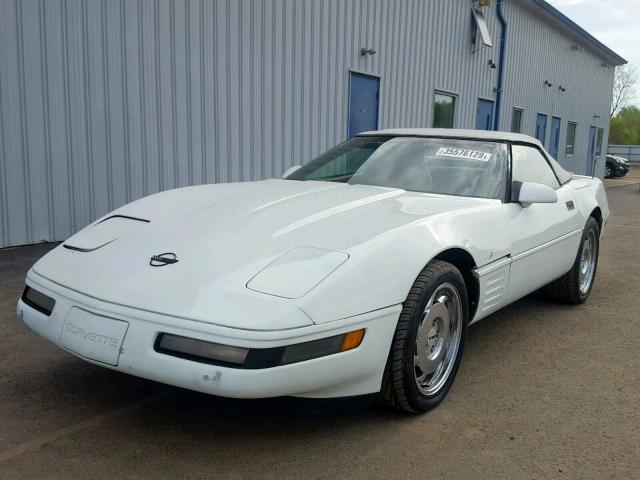 1G1YY3387M5106476 - 1991 CHEVROLET CORVETTE WHITE photo 2