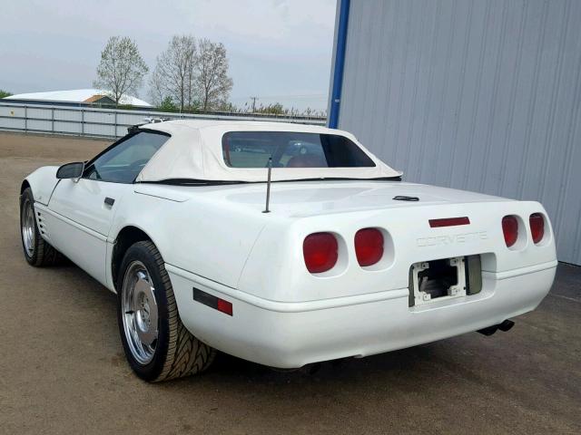 1G1YY3387M5106476 - 1991 CHEVROLET CORVETTE WHITE photo 3