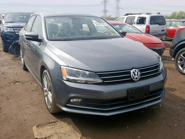 3VWLA7AJ9FM306059 - 2015 VOLKSWAGEN JETTA TDI GRAY photo 1