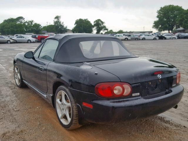 JM1NB353830302242 - 2003 MAZDA MX-5 MIATA BLACK photo 3