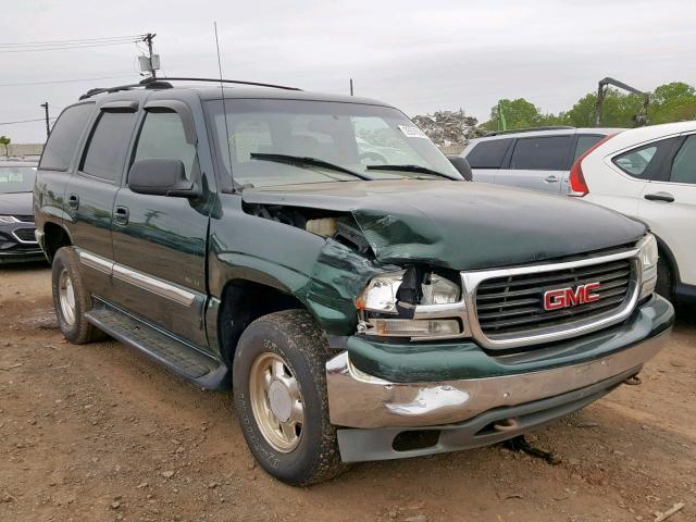 1GKEK13T71J115626 - 2001 GMC YUKON GREEN photo 1